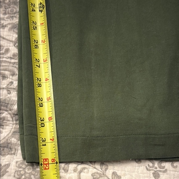 Lulu's Green Wide Leg High-Waisted Pants #445 - Picture 8 of 11